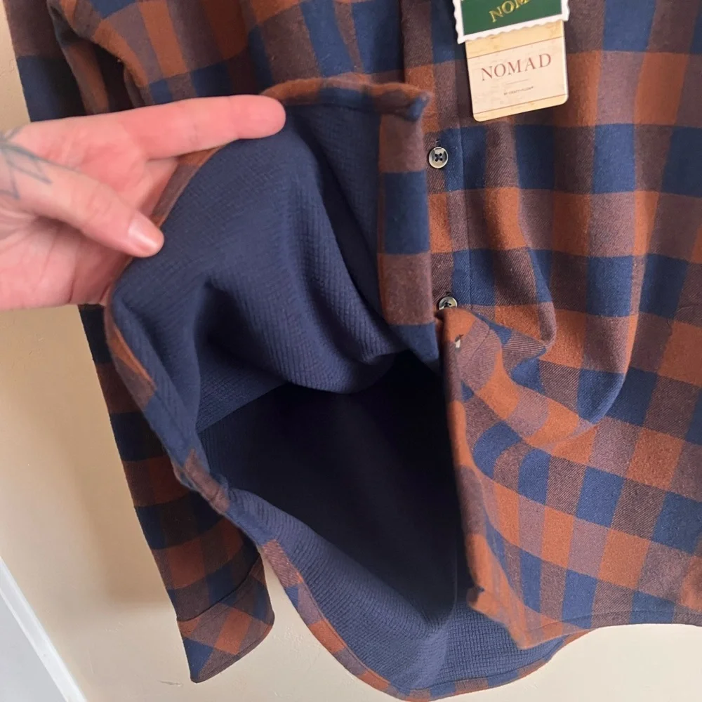 NWT Men’s Nomad Thermal Lined Flannel M